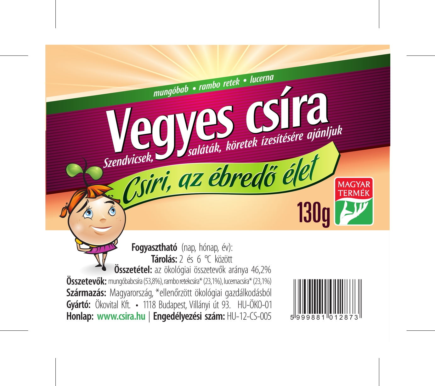 Vegyes csíra 130g
